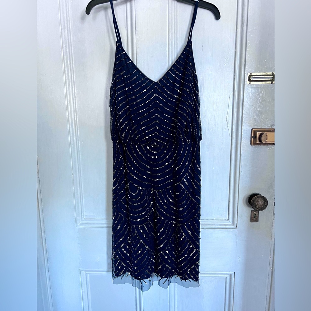 Adrianna Papell Evening sequin midi dress